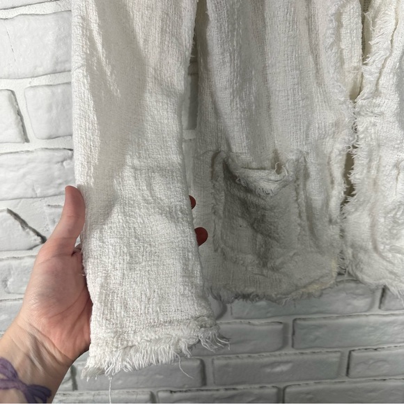 Rebecca Taylor White Tweed Blazer Size 2 - Picture 10 of 10